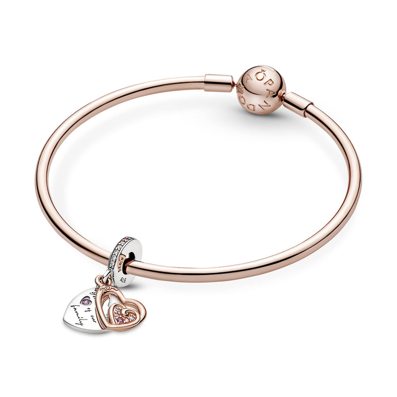 Double Heart Dangle