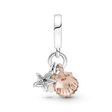 Starfish, Pearl And Shell Dangle