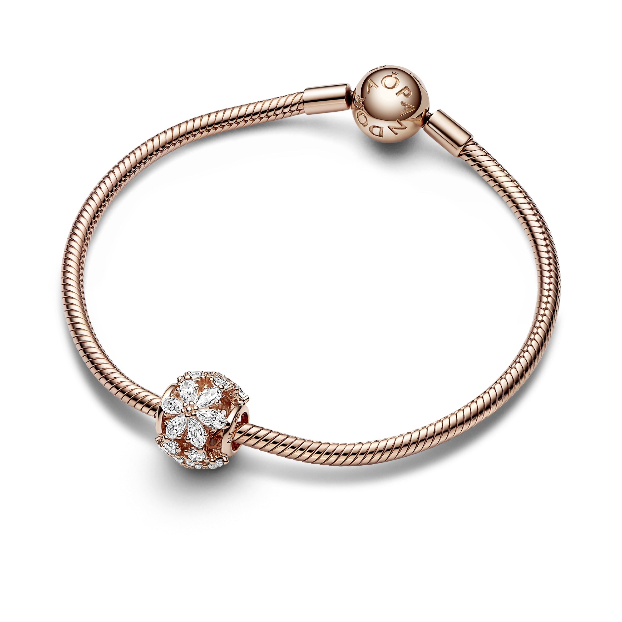 Herbarium Cluster Rose Gold-Plated Charm