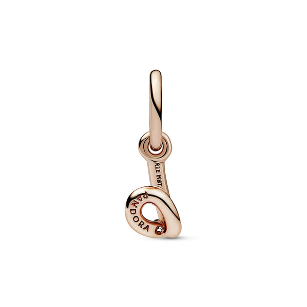 Letter B 14K Rose Gold-Plated Dangle