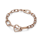 Nail Heart 14K Rose Gold-Plated Link