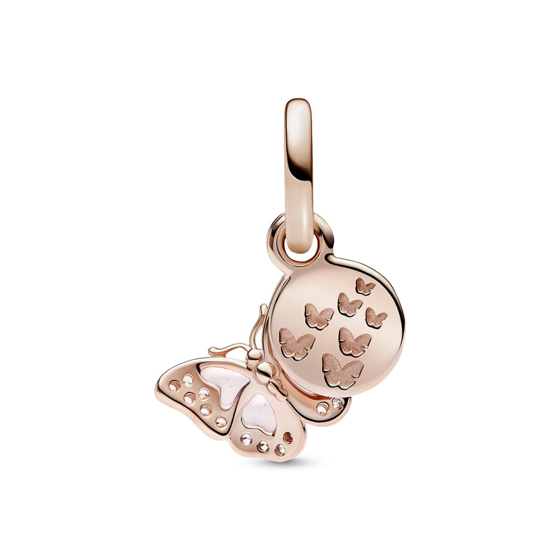 Pink Butterfly Quote Double Dangle Charm Pandora Shop Lebanon