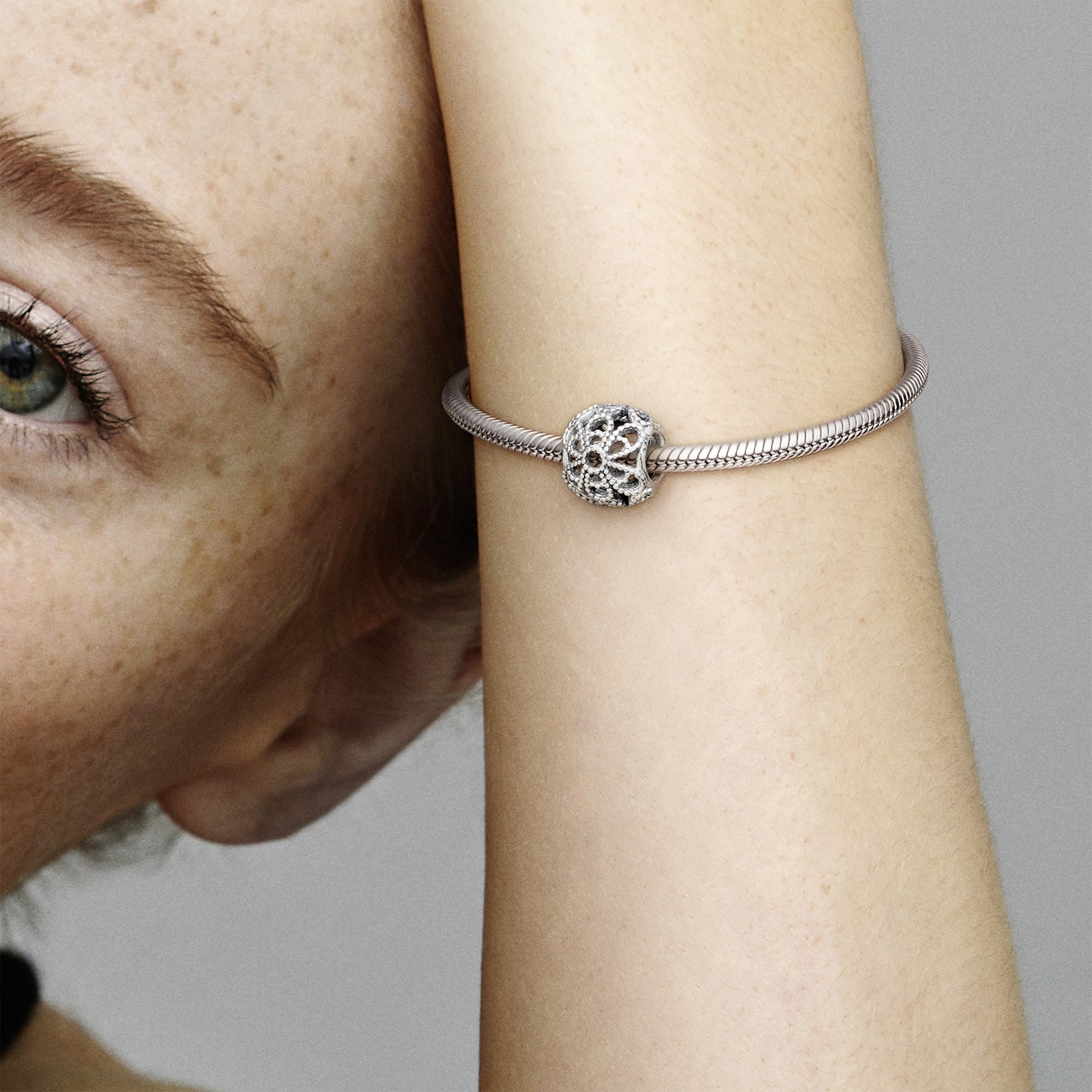Openwork Roses Silver Charm Pandora Shop Lebanon