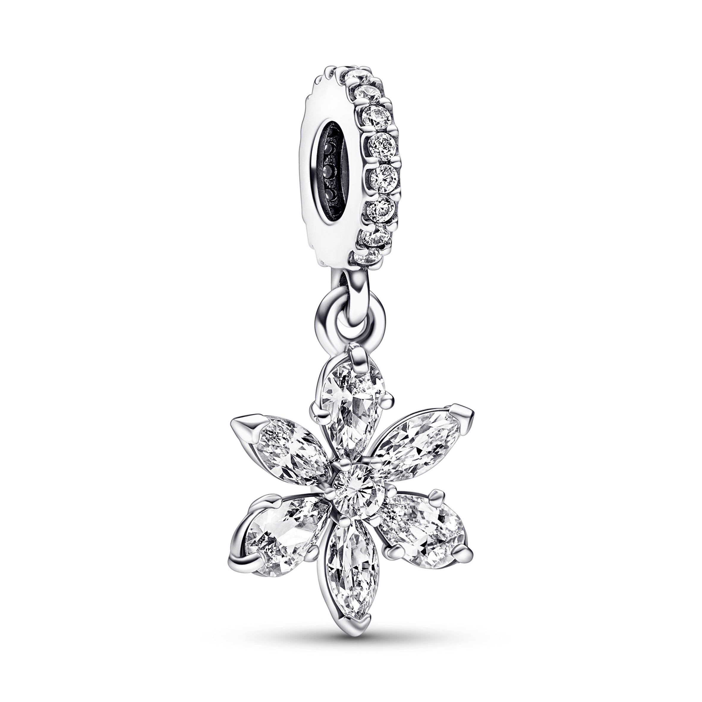 Herbarium Cluster Silver Dangle