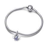 Sparkling Swallow & Quote Double Dangle Charm