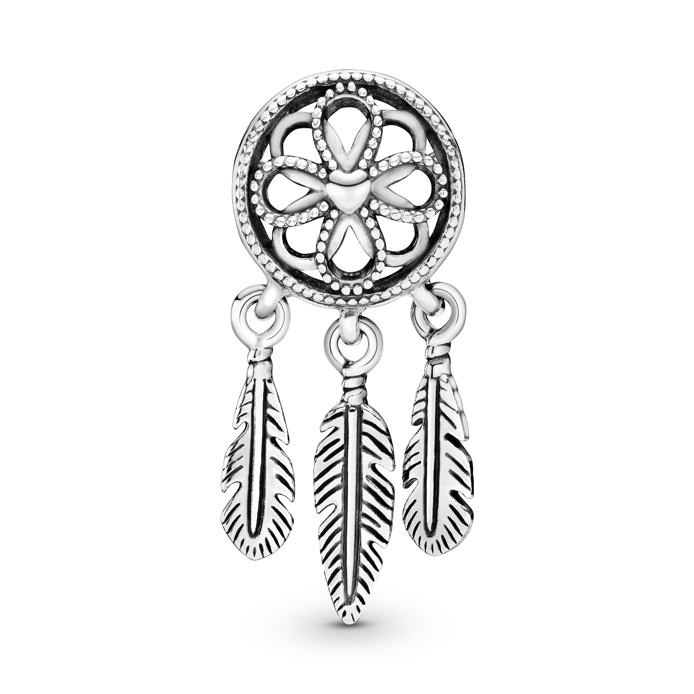 Dream Catcher Silver Charm