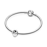 Letter O Silver Charm