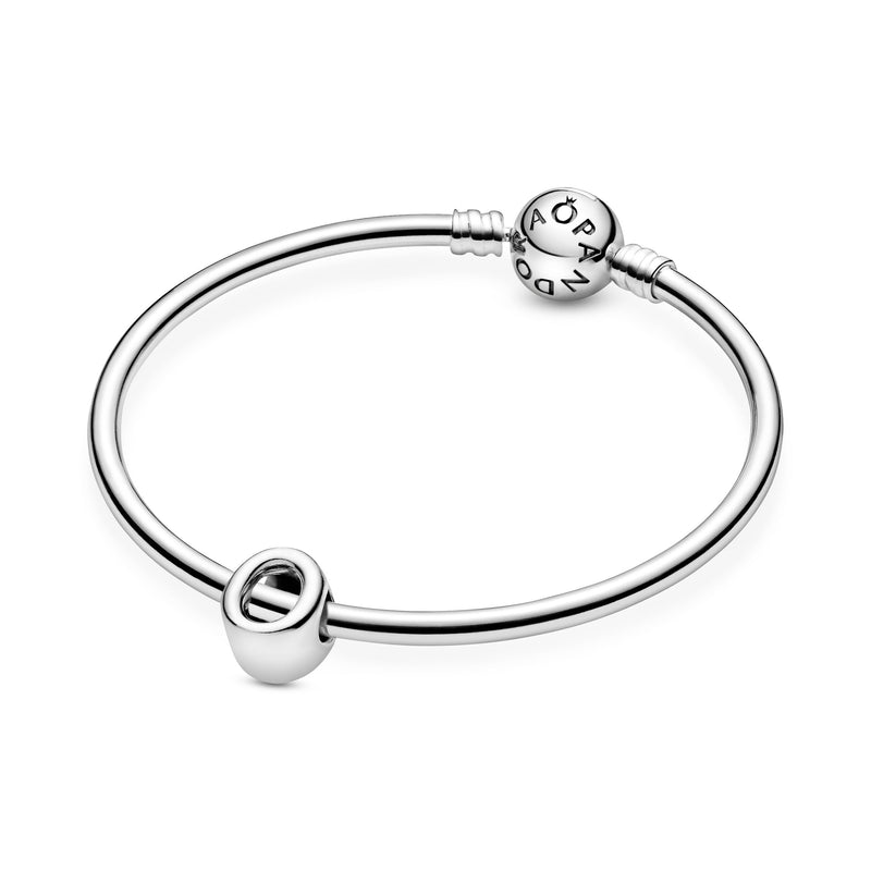 Letter O Silver Charm