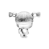 Girl Silver Charm