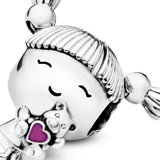 Girl Silver Charm
