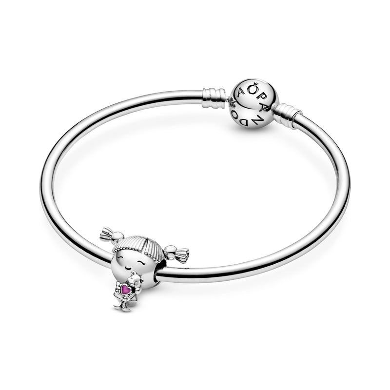 Girl Silver Charm