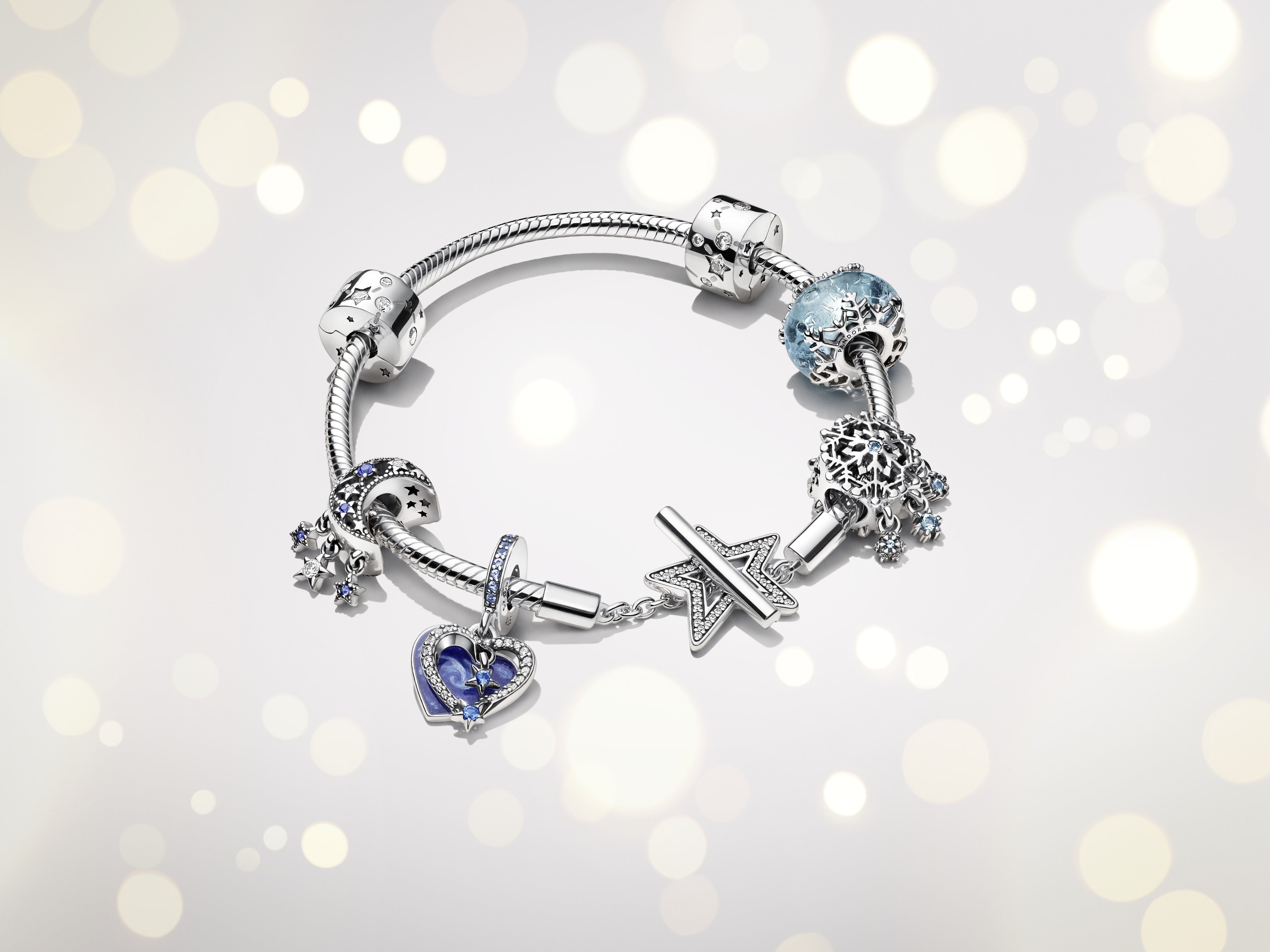 Moon And Star Sterling Silver Charm