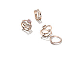 Heart 14K Rose Gold-Plated Ring