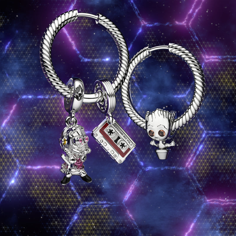 Marvel Guardians of the Galaxy Cassette Tape Dangle Charm